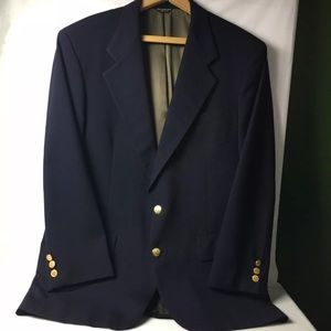 Bill Blass VTG Wool Gold 2Button Suit Jckt Blazer